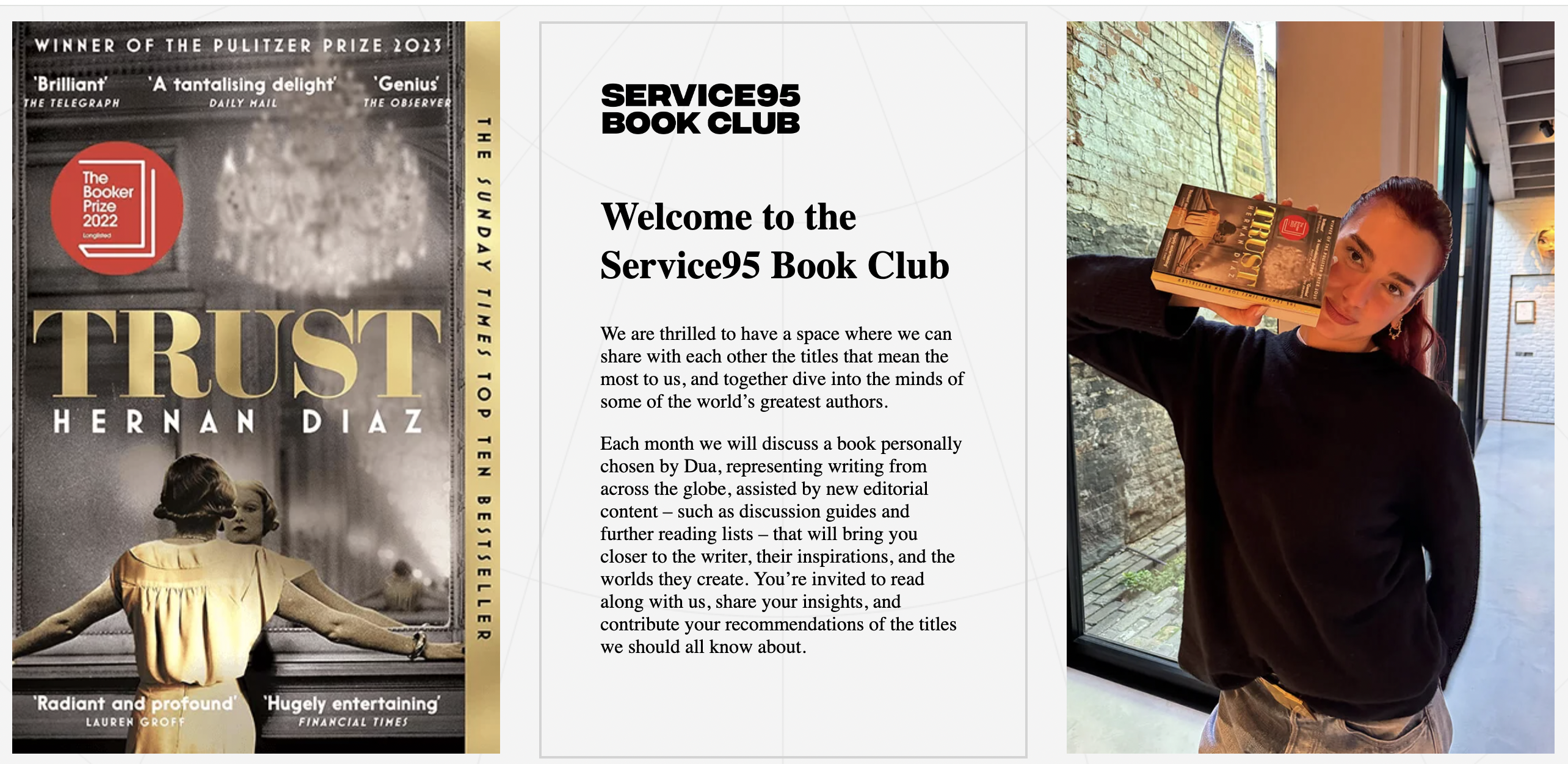 dua lipa service 95 book club